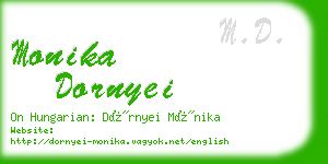 monika dornyei business card